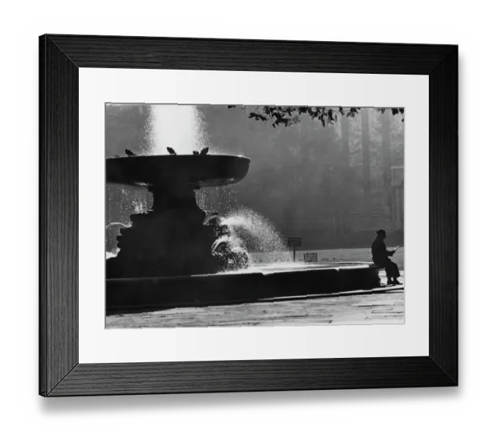 Framed Print : Bryant Park Fountain Framed Print : Bryant Park Fountain