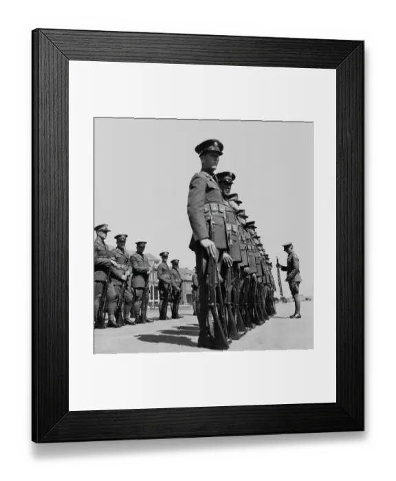 Framed Print : Gun Inspection Framed Print : Gun Inspection