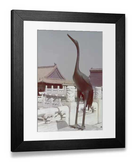 Framed Print : Crane Sculpture Framed Print : Crane Sculpture