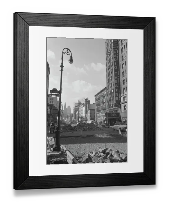 Framed Print : Widening Broadway Framed Print : Widening Broadway