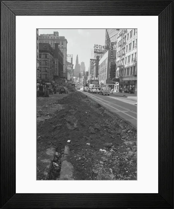 Framed Print : Widening Broadway Framed Print : Widening Broadway