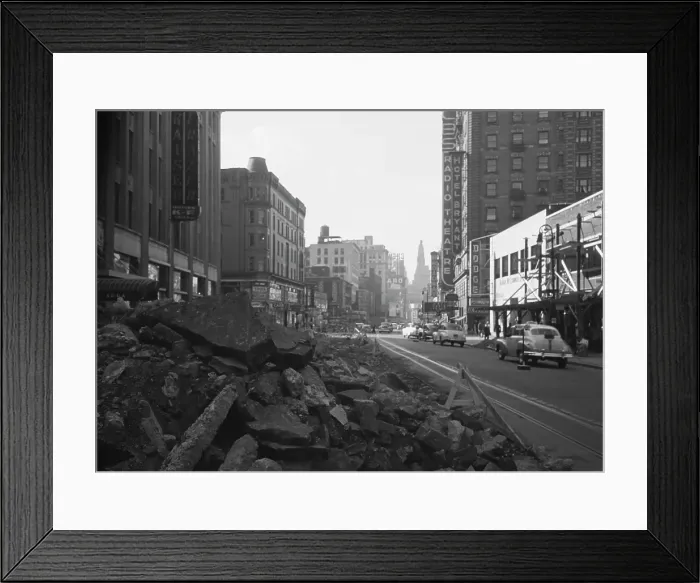 Framed Print : Widening Broadway Framed Print : Widening Broadway