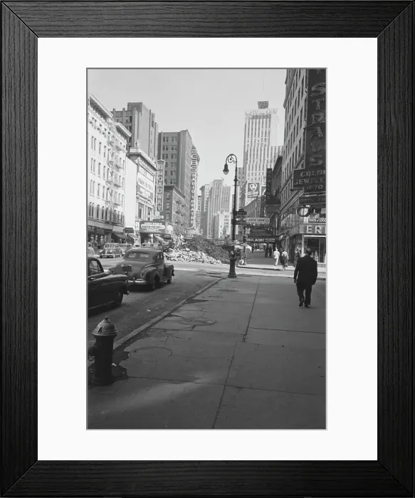Framed Print : Widening Broadway Framed Print : Widening Broadway