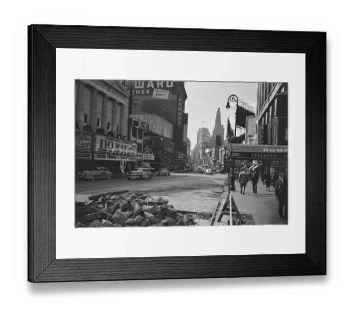 Framed Print : Widening Broadway Framed Print : Widening Broadway