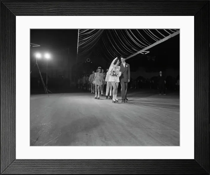Framed Print : Wedding On Skates Framed Print : Wedding On Skates