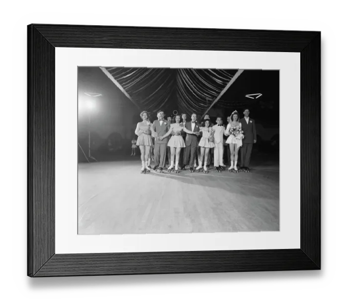 Framed Print : Wedding On Skates Framed Print : Wedding On Skates