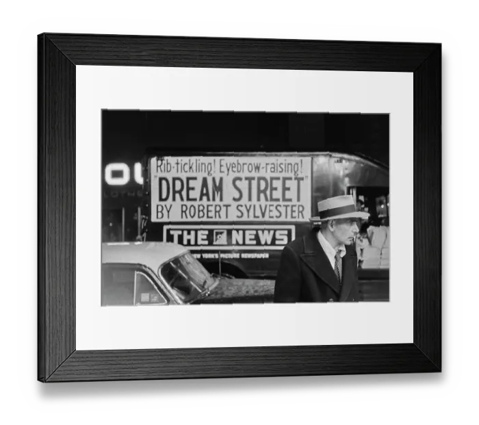 Framed Print : Advertising Dream Street, New York City Framed Print : Advertising Dream Street, New York City