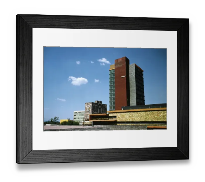 Framed Print : University City Campus of the Universidad Nacional Autonoma Framed Print : University City Campus of the Universidad Nacional Autonoma