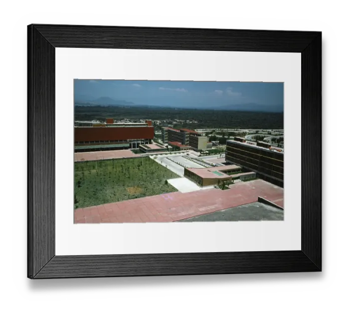 Framed Print : University City Campus of the Universidad Nacional Autonoma Framed Print : University City Campus of the Universidad Nacional Autonoma