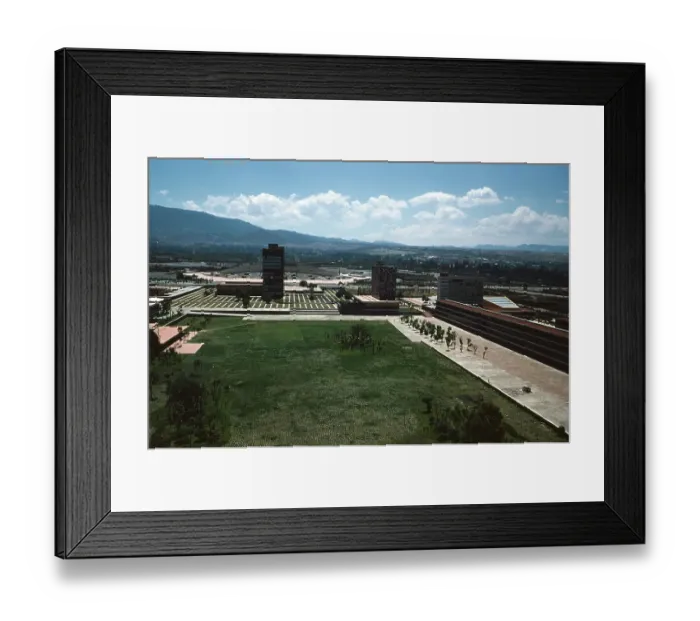 Framed Print : University City Campus of the Universidad Nacional Autonoma Framed Print : University City Campus of the Universidad Nacional Autonoma