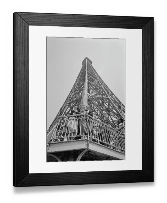 Framed Print : Eiffel Tower, 1950 Framed Print : Eiffel Tower, 1950