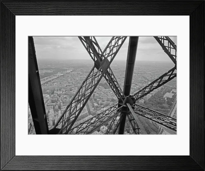 Framed Print : Eiffel Tower, 1950 Framed Print : Eiffel Tower, 1950