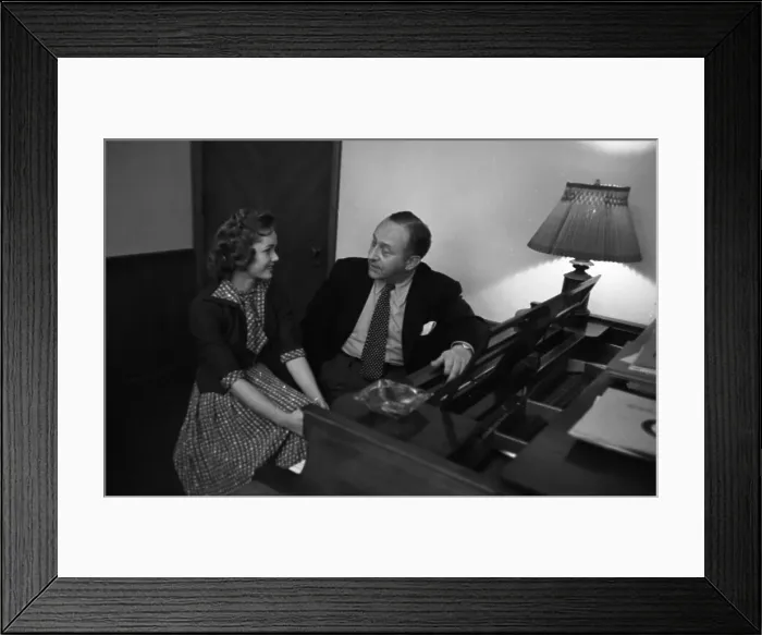 Framed Print : Debbie Reynolds Rehearsing with Arthur Freed Framed Print : Debbie Reynolds Rehearsing with Arthur Freed