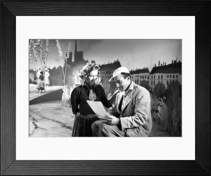 Framed Print : Debbie Reynolds Rehearses with Ezio Pinza Framed Print : Debbie Reynolds Rehearses with Ezio Pinza
