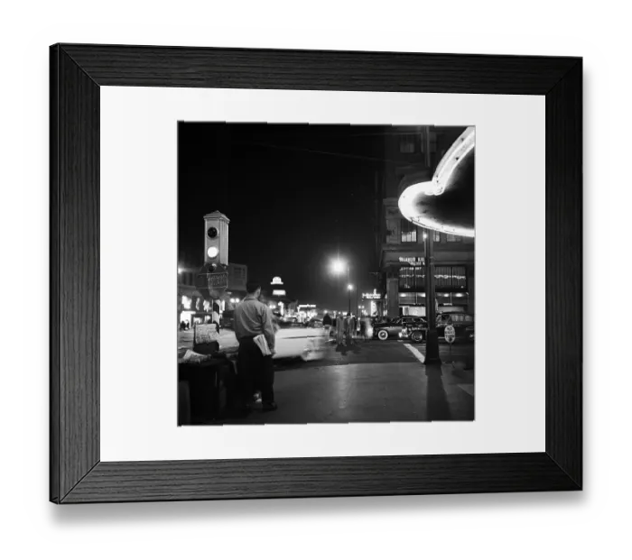 Framed Print : Los Angeles In The 1950's