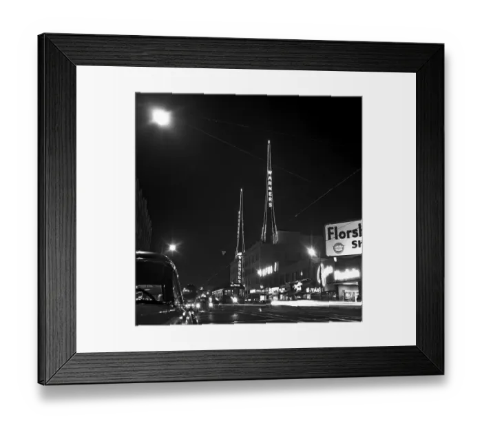 Framed Print : Los Angeles In The 1950's Framed Print : Los Angeles In The 1950's