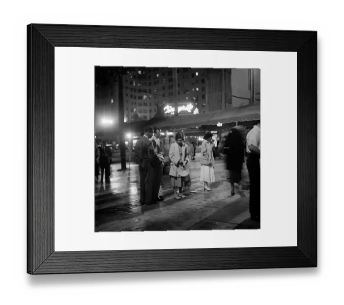 Framed Print : Hollywood Street Scenes At Night Framed Print : Hollywood Street Scenes At Night