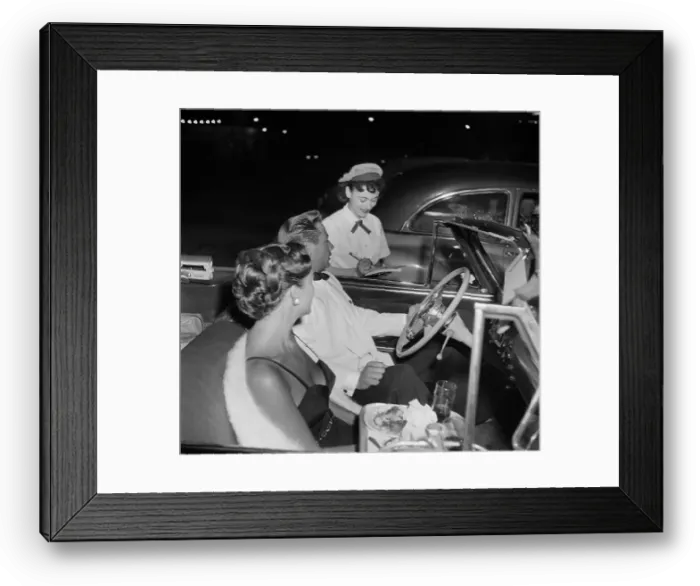 Framed Print : Drive-in Restaurant Framed Print : Drive-in Restaurant
