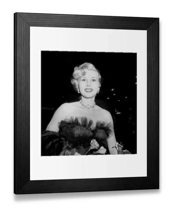 Framed Print : Zsa Zsa Gabor Framed Print : Zsa Zsa Gabor