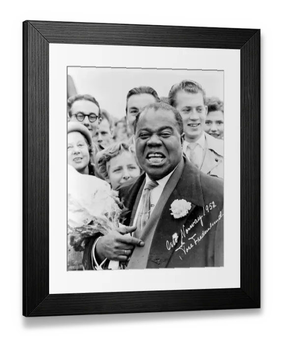 Framed Print : Louis Armstrong In Norway Framed Print : Louis Armstrong In Norway