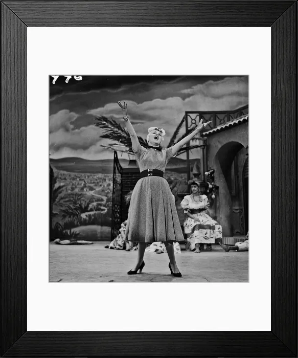 Framed Print : Georgia Gibbs Performing Framed Print : Georgia Gibbs Performing
