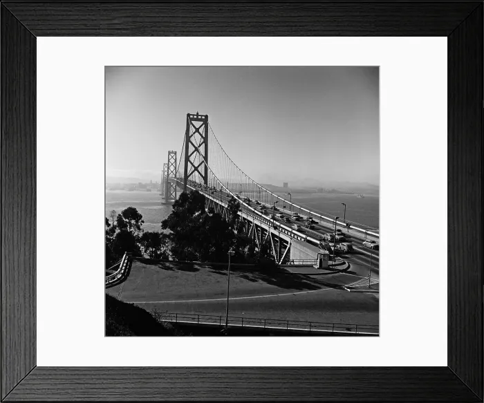 Framed Print : The San Francisco-Oakland Bay Bridge Framed Print : The San Francisco-Oakland Bay Bridge