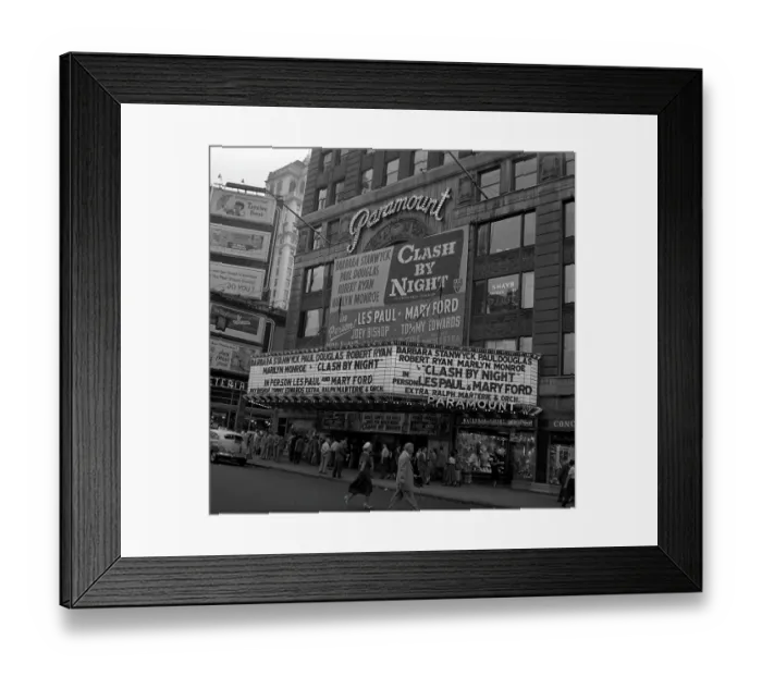 Framed Print : New York Paramount Marquee Framed Print : New York Paramount Marquee