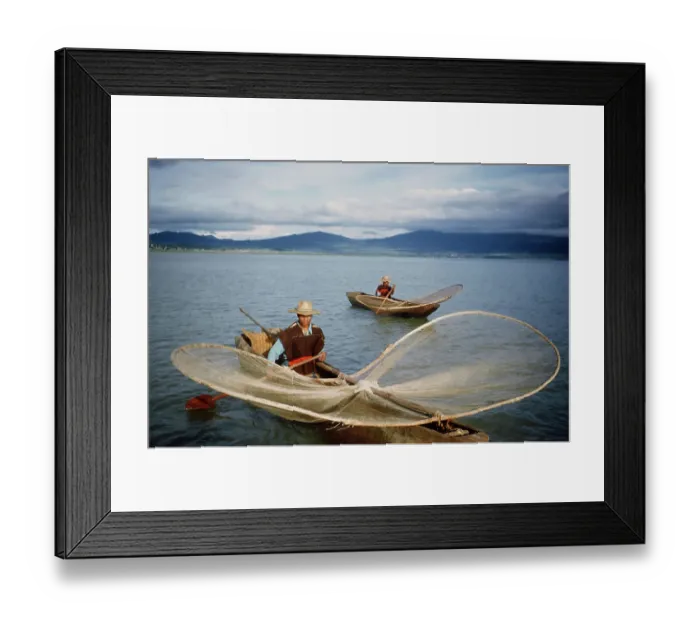 Framed Print : Butterfly Net Fishing Framed Print : Butterfly Net Fishing