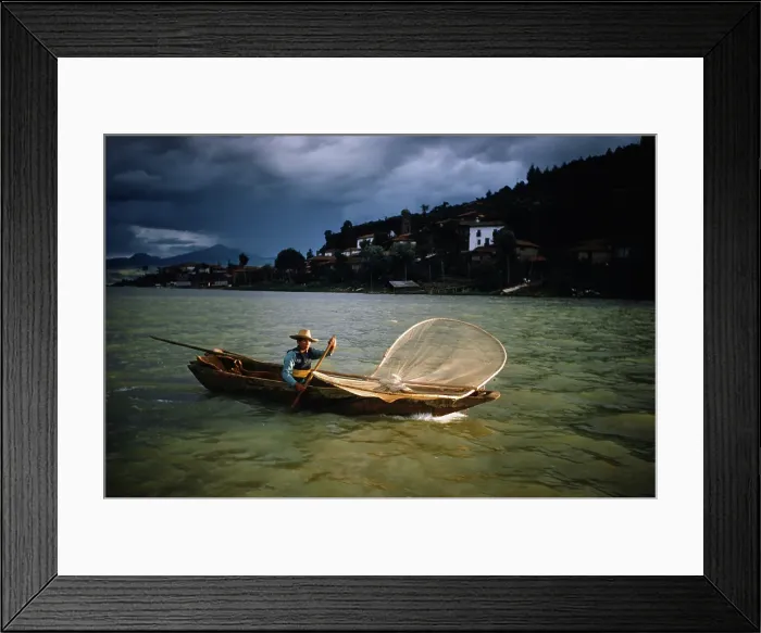 Framed Print : Butterfly Net Fishing Framed Print : Butterfly Net Fishing