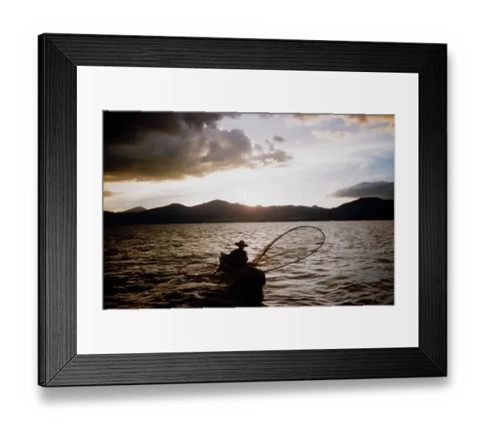 Framed Print : Butterfly Net Fishing Framed Print : Butterfly Net Fishing