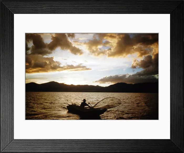 Framed Print : Butterfly Net Fishing Framed Print : Butterfly Net Fishing