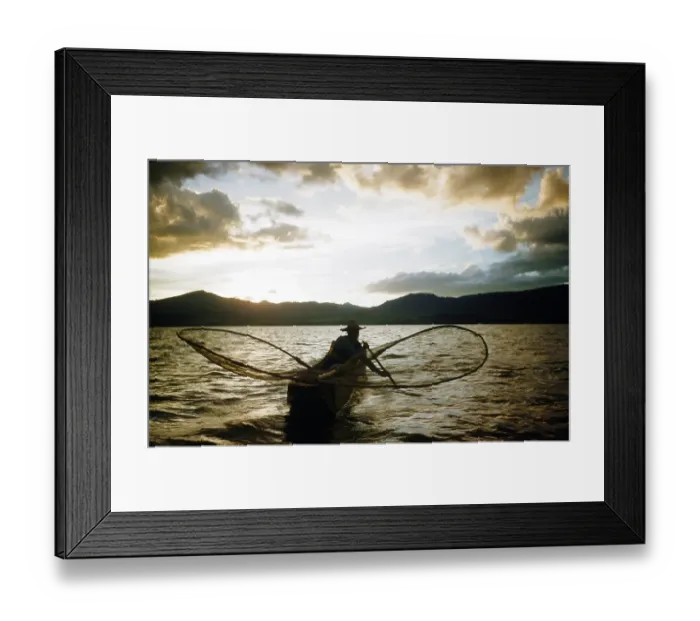 Framed Print : Butterfly Net Fishing Framed Print : Butterfly Net Fishing