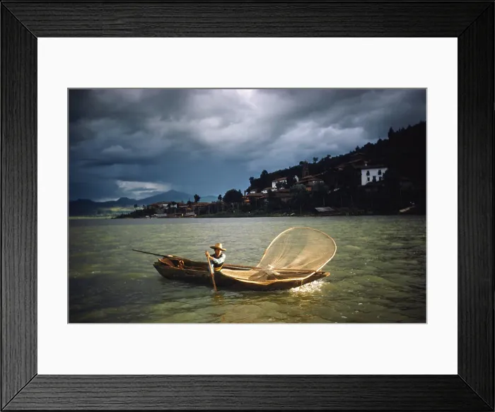 Framed Print : Butterfly Net Fishing Framed Print : Butterfly Net Fishing