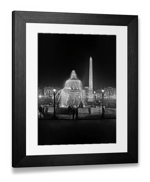 Framed Print : Place De La Concorde By Night Framed Print : Place De La Concorde By Night