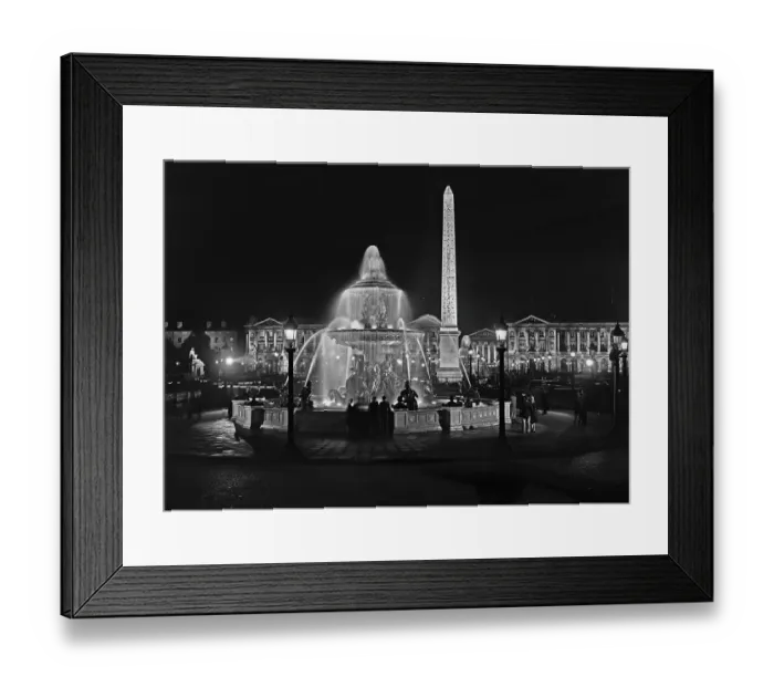 Framed Print : Place De La Concorde By Night Framed Print : Place De La Concorde By Night