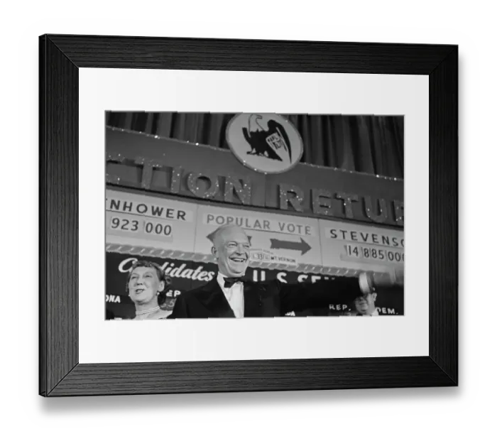 Framed Print : Election Night 1952 Framed Print : Election Night 1952