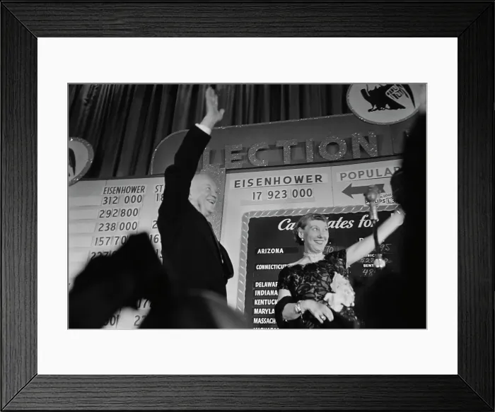 Framed Print : Election Night 1952