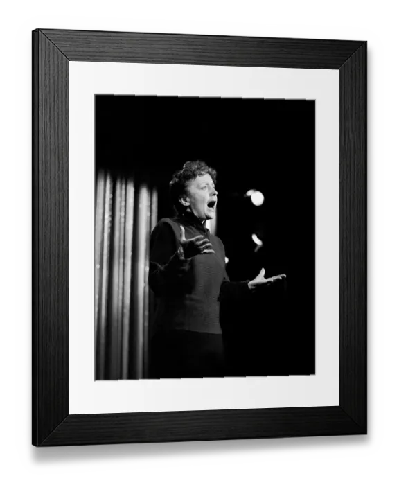Framed Print : Edith Piaf On The Ed Sullivan Show Framed Print : Edith Piaf On The Ed Sullivan Show