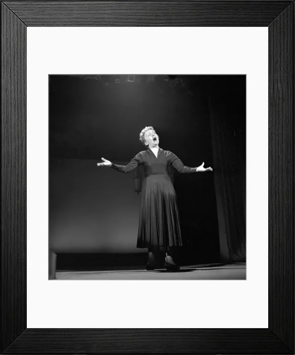 Framed Print : Edith Piaf On The Ed Sullivan Show