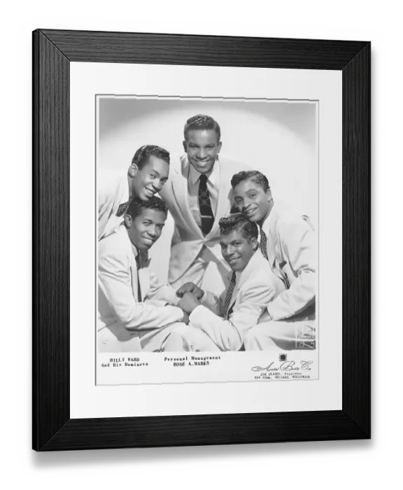 Framed Print : Billy Ward And His Dominoes Portrait Session Framed Print : Billy Ward And His Dominoes Portrait Session