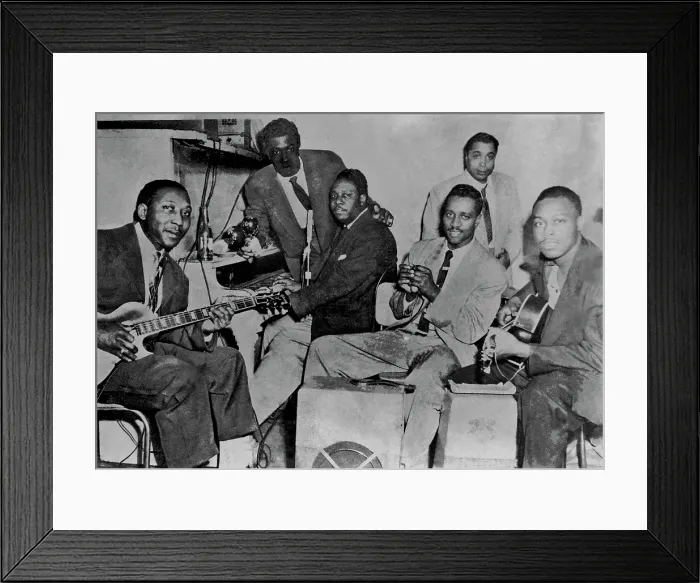 Framed Print : The Muddy Waters Blues Band Framed Print : The Muddy Waters Blues Band