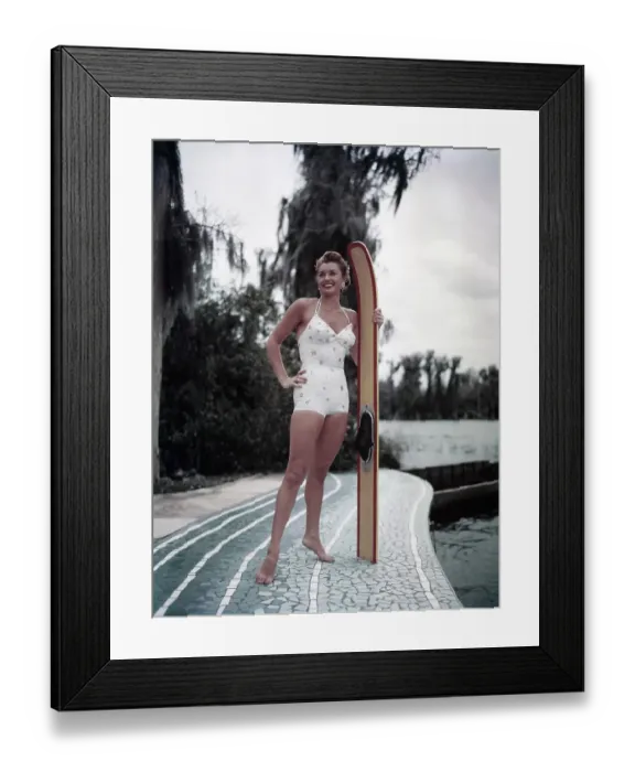Framed Print : Esther Williams At Cypress Gardens Framed Print : Esther Williams At Cypress Gardens