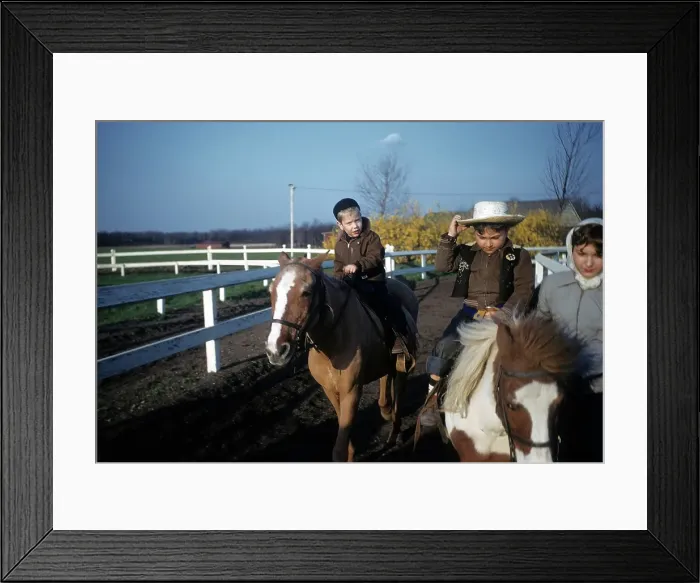 Framed Print : Boy Rides A Pony Framed Print : Boy Rides A Pony