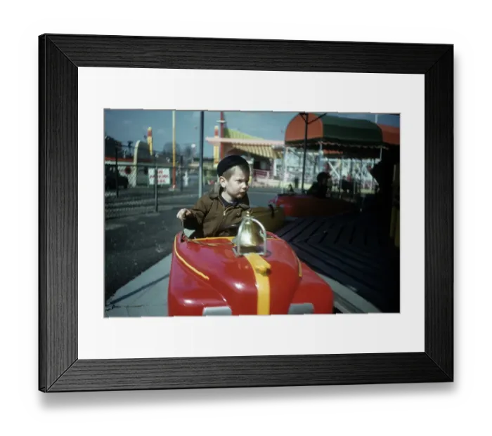 Framed Print : Boy At Amusement Park Framed Print : Boy At Amusement Park