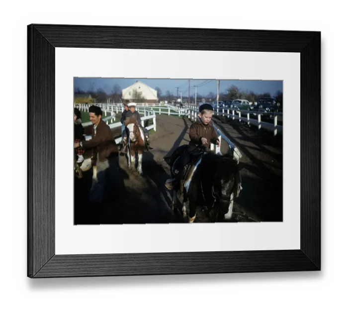 Framed Print : Boy Rides A Pony Framed Print : Boy Rides A Pony