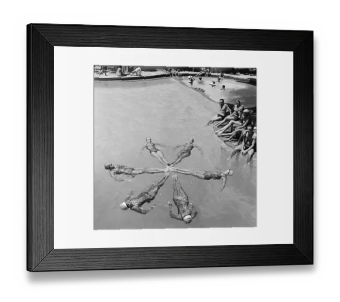 Framed Print : Synchronized Swimming Framed Print : Synchronized Swimming