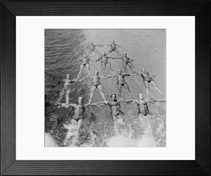 Framed Print : Synchronized Swimming