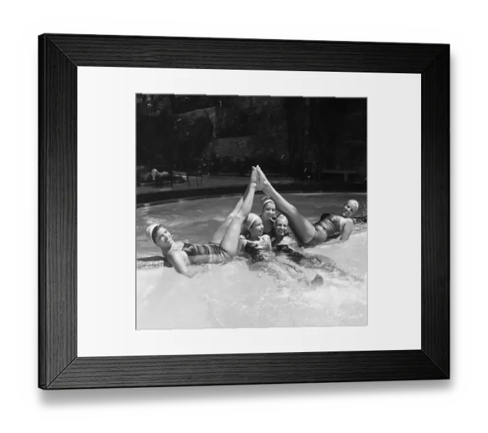 Framed Print : Synchronized Swimming