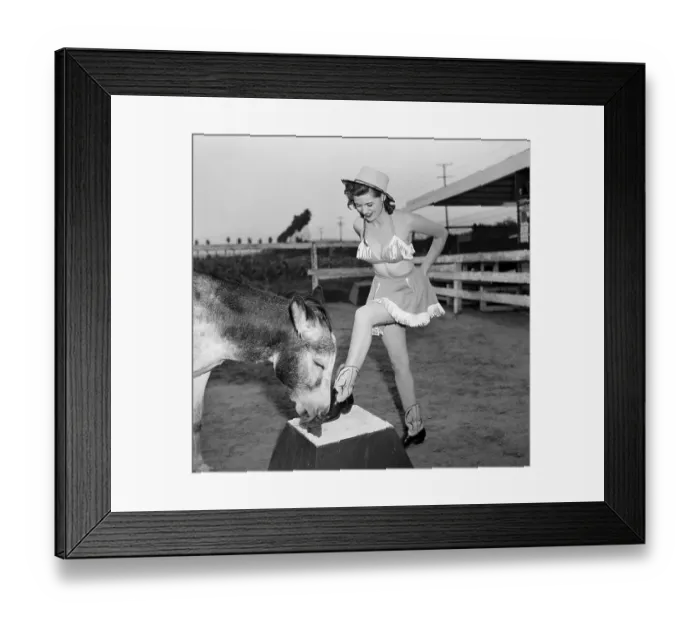 Framed Print : Betty Ames and Jackson Framed Print : Betty Ames and Jackson