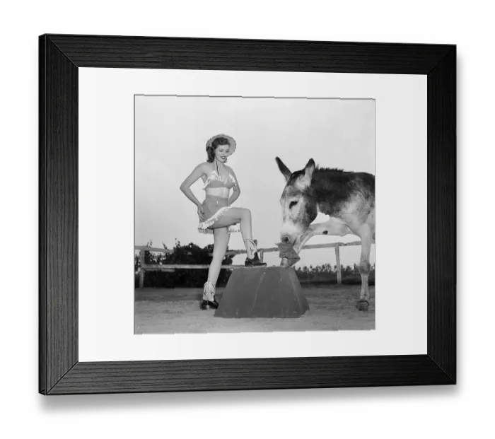 Framed Print : Betty Ames and Jackson